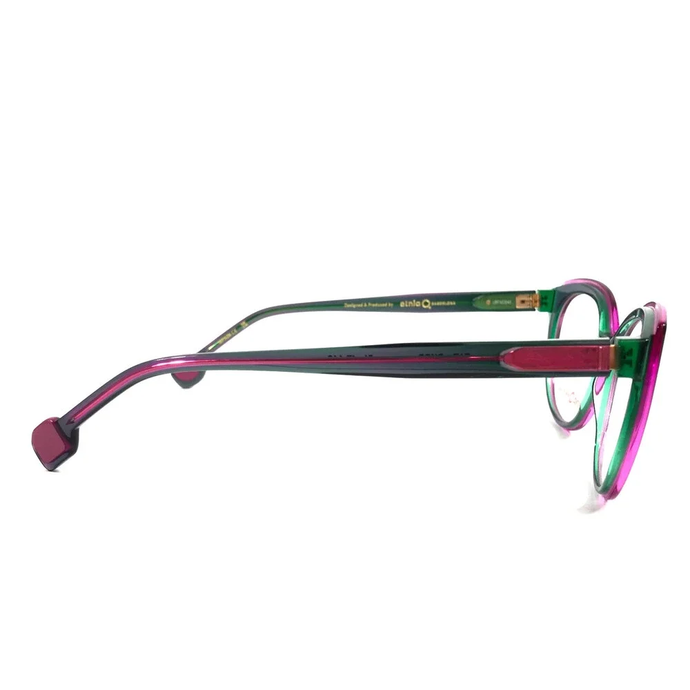 Etnia Barcelona Eyeglasses Frames TAT PKGR Pink Blue Green Cat Eye 51-17-140